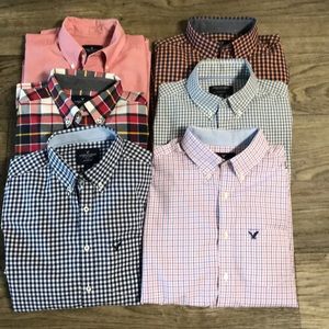 BUNDLE 6 American Eagle Button Down Shirts